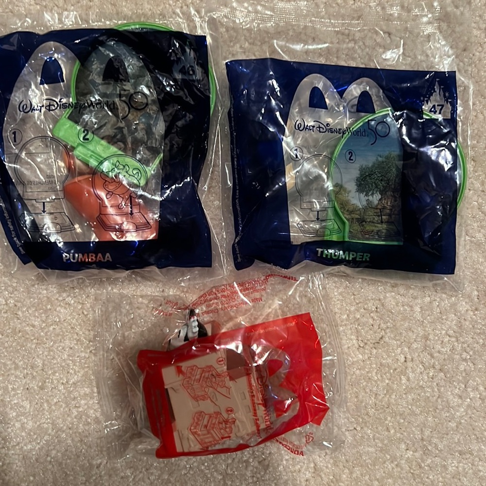 Bundle Disney Happy Meal Toys- New in Pkg.